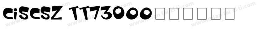 CISCSZ TT73o00字体转换